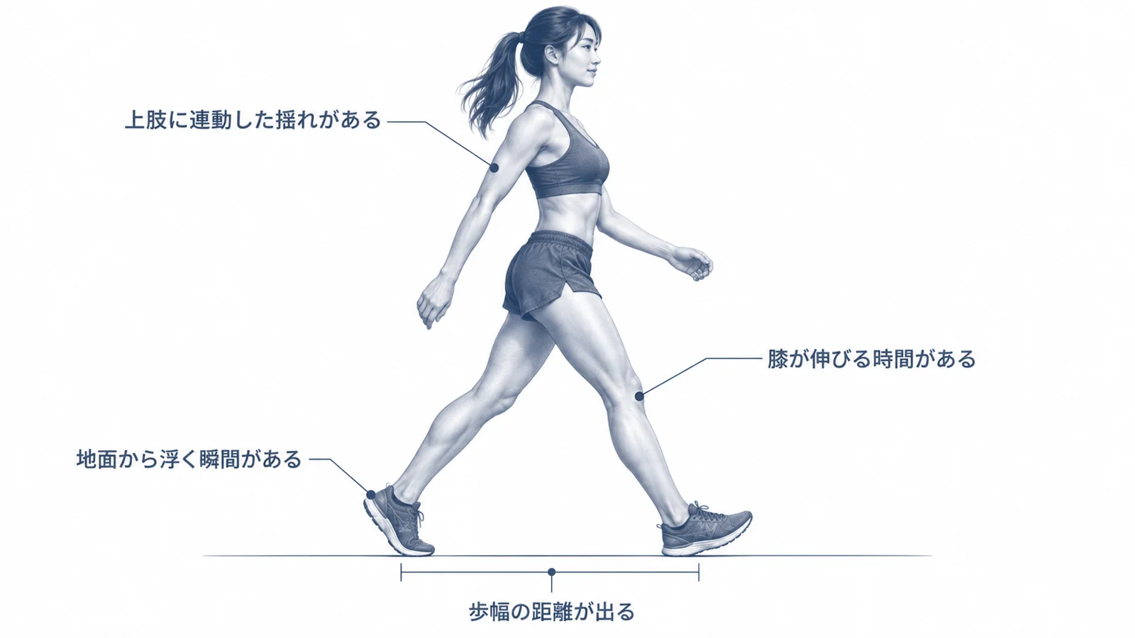 理想の歩き方の4条件